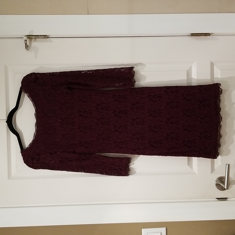 Aritzia t. Babaton Plum Rafael Long Sleeve Dress Size 2 - Picture 6 of 10